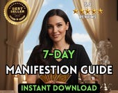 7 Day Manifestation Guide, Law of Attraction Workbook, Digital Manifest Planner, Instant Download