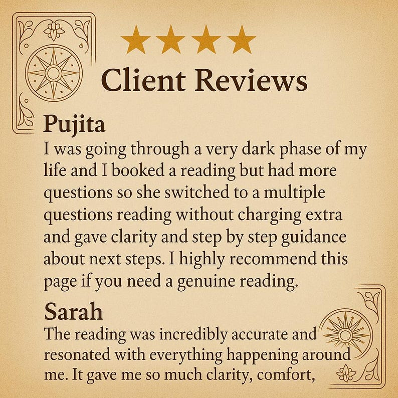 Unlimited Question Tarot Reading, Detailed Psychic Answers, Intuitive Guidance, Same Hour Delivery image 4