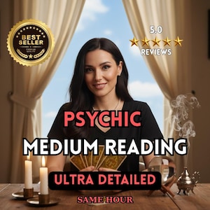 Lectura de Medium Psíquico, Conexión con la Energía Espiritual, Mensaje Intuitivo, Entrega en la Misma Hora