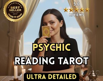 Lectura psíquica de tarot, guía energética intuitiva, perspicacia espiritual precisa, entrega en la misma hora