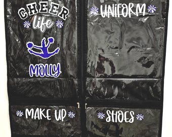 Personalized Cheer Uniform Garment Bag: Competition Dance Costume Bag