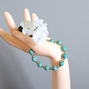 Turquoise & Crystal Bracelet