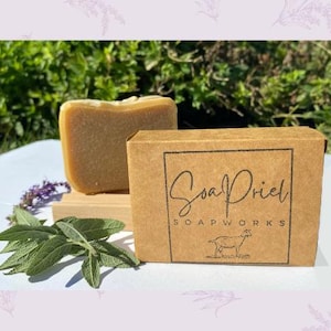 OATS AND HONEY Goat&#39;s Milk Soap with Olive Oil - bar soap, natural, gift, zero waste, Handmade, Women/Men, small batch soap, artisan soaps