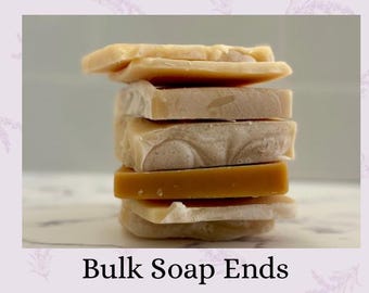 Mystery Misfit soap bags 1.5 lb (24 oz) SOAP ENDS, in-perfect bars BULK Handmade Goat Milk Soap – Essential Oil Blends, Natural Bar Soap