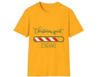Christmas Spirit Loading | Adult Unisex Softstyle T-Shirt, Funny Shirt