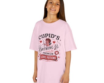 Cupid's Brewing Co. Kids Valentine's Day T-Shirt: Love Potions