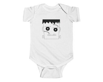 Frankenstein Halloween Onesie, Cute Infant Shirt