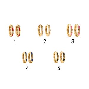 1 paio di orecchini rotondi riempiti in oro 18 carati, orecchini a cerchio con zirconi cubici, orecchini delicati, orecchini per tutti i giorni, regalo perfetto per lei