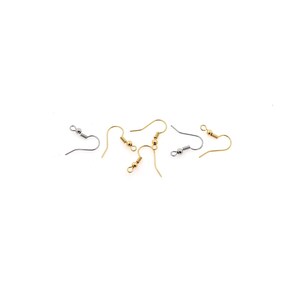 1pair 18K Gold Filled Thin Hook Earrings,U Shaped Ear Hooks,Curved Earrings