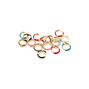 1 paire de créoles rondes en or 18 carats, créoles de tous les jours, cadeau parfait et délicat pour elle