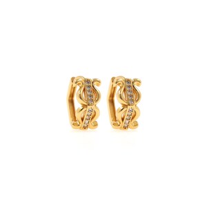 1pair 18K Gold Filled Gold Hoops Earring, CZ Earrings Hoop Earrings,Dainty Earrings,Everyday Earring, Perfect Gift for Her
