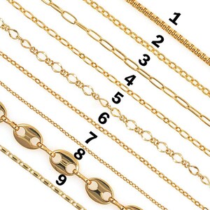 18K Gold Filled Kuba Kette, Büroklammer Kette, halbfertige Kette, Oval Gliederkette Halskette für DIY Schmuck Meisterwerk