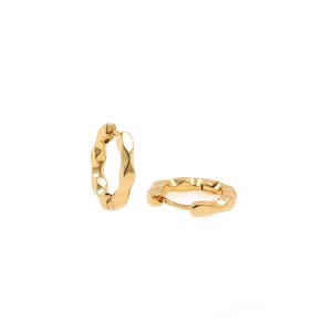 1pair 18K Gold Filled Irregular Hoop Stud Earring,CZ Earrings ,Dainty Earrings,Everyday Earring, Perfect Gift for Her