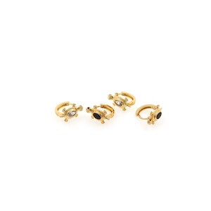 1pair 18K Gold Filled Turtle Hoop Earring,CZ Animal Earrings ,Dainty Earrings,Everyday Earring, Perfect Gift for Her