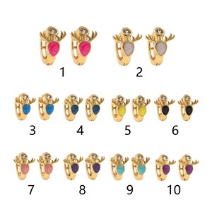 1pair 18K Gold Filled Simple Antlers,Earrings,Dainty Earrings,Everyday Earring, Perfect Gift for Her