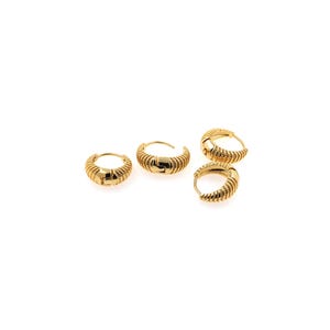 1pair 18K Gold Filled Thick Hoops Earring, Earrings Hoop Earrings,Dainty Earrings,Everyday Earring, Perfect Gift for Her