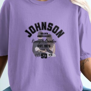 Golden Anniversary T Shirts, Personalized 50th Anniversary, Couple Anniversary Tee, Custom Anniversary Gift, Wedding Anniversary Apparel