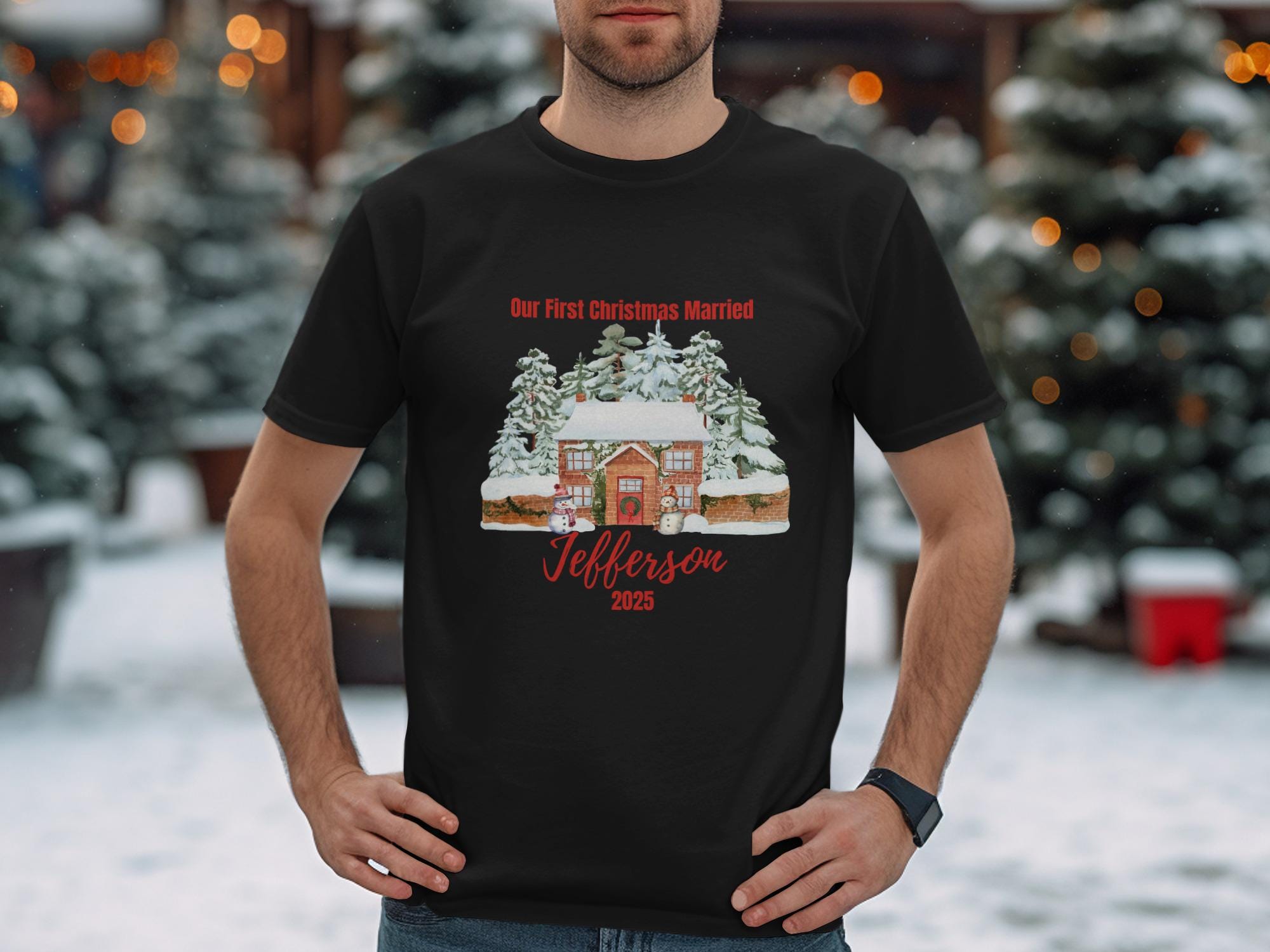 Frst Chrstmas Marred Couples Personalzed Sweatshrts, Matchng