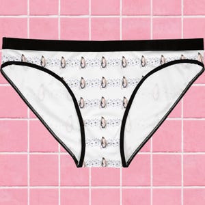 Sexy Oyster Women&#39;s Underwear, Stylish Briefs for Everyday Comfort, Cute Lingerie for Women, Gifts for Her, Foodie, Fashionable Underwear,