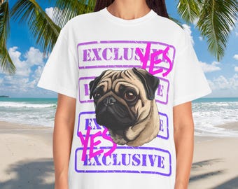 Exclusive Pug Vibe T-Shirt, Cute Dog Lover Tee, Pug Apparel, Pet Gifts, Unisex Dog T-Shirt