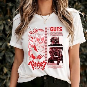 Dark Fantasy T-Shirt Berserk T-Shirt Sweatshirt Anime Gift Guts Graphic Shirt Vintage Style Guts & Griffith Anime Merch Japanese Graphic Tee