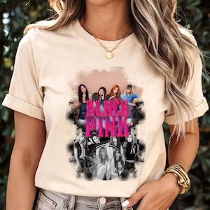Jennie Lisa Jisoo Rosé Shirt, K-Pop BLINK Merch, Girl Group Fan Gift, Blackpink T-Shirt or Sweatshirt, Blackpink Inspired T-Shirt, K-Pop tee