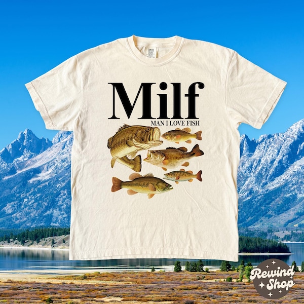 T-shirt Bass Man I Love Fish, Chemise de pêche drôle, Chemise vintage Meme Comfort Colors