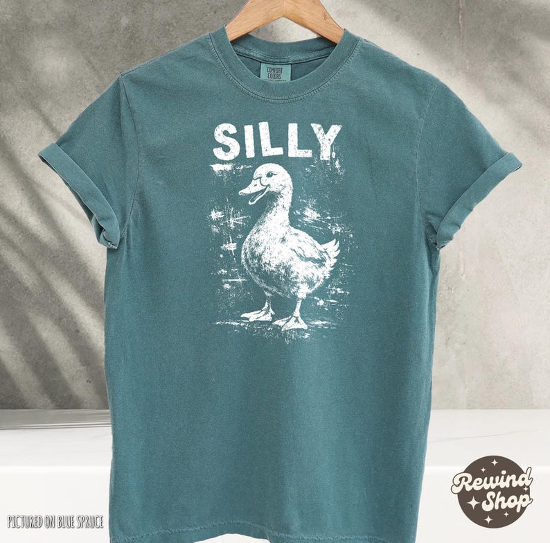 Grunge Silly Goose Comfort Colors Shirt Vintage Distressed Goose — free download