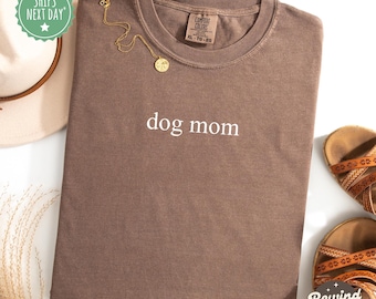 Koszulka Dog Mom Comfort Colors®, Koszulka dla miłośników psów, Prezent dla mamy psa, Koszulka dla miłośników zwierząt, Prezent dla miłośników zwierząt, Prezent dla mamy psa, Prezent dla mam psów