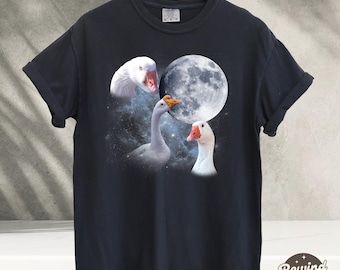 Vintage Goose 90s Graphic TShirt, Silly Goose Tshirt, Unhinged Shirts, Tuff Shirt, Nostalgia Unisex Oversize Tee, Goose Party Gift