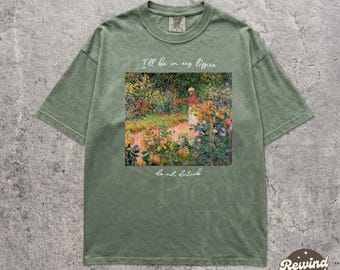 I'll be in My Office Comfort Colors® Plant Lover T-Shirt - Cottagecore Gardener Graphic Tee