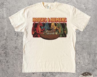 Funny DND Comfort Colors Shirt, Vintage Houses and Humans D&D T Shirt, Dungeons and Dragons Gift Shirt