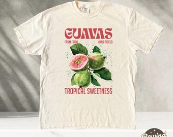 Guavas Retro Commercial TShirt, Vintages Guavas Shirt, Comfort Colors Shirt, Fruit Tshirt, Summer Shirt, Exotic Fruit Lover Tee