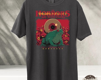 Horrors Are Never Ending Frog Shirt, Silly Frog Horror T-shirt, Comfort Colors Shirts, Funny Meme Shirt, Funny Gifts, Comfort Colors
