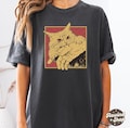 Vintage Cat Bite Shirt, Japanese Horror Anime TShirt, Retro Graphic Tee, Horror Cat Shirt, Cats Crazy Shirts Cool Graphic Unisex T Shirts