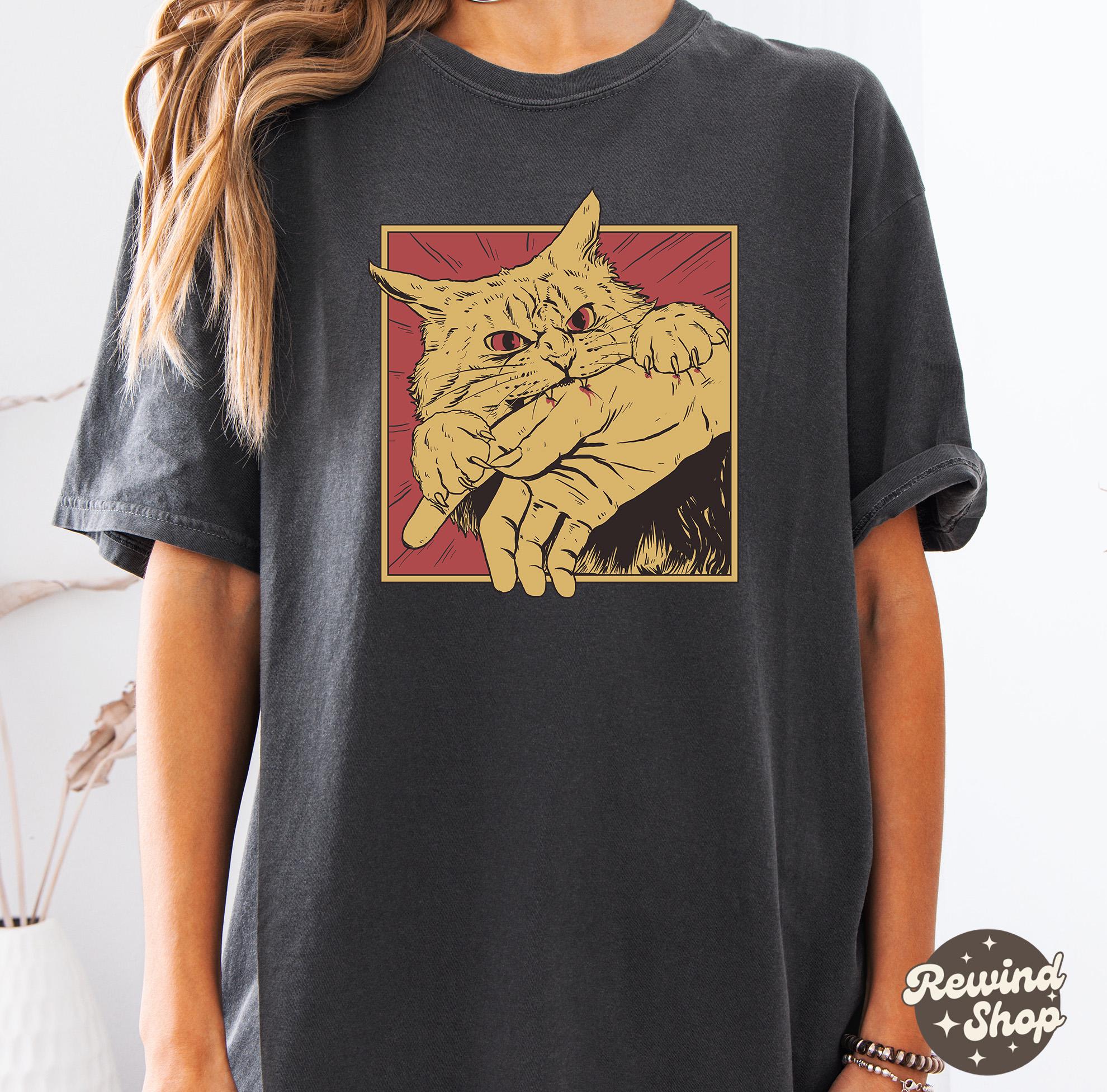 Oversized Cat Tee - Etsy