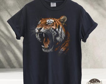 Tiger Roar TShirt, Retro Game Day Football Shirt, Missouri Tigers Comfort Colors Tee