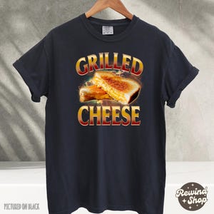 Comfort Colors® Grilled Cheese TShirt, Food Lover, Funny Gag Shirt, Weird Shirts, 90s Graphic T-Shirt, Vaporwave Shirt