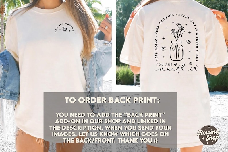 Custom Comfort Colors Shirt - Personalized Shirt - Custom Logo T-Shirt - Custom Text Graphic Tee image 4