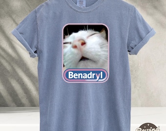Chemise drôle de chat d'allergie, tshirt de chat de meme, cadeau pour les amoureux des chats, chemises de meme drôles, cadeau d'amant de chat, tshirt de chat