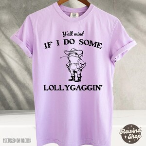 T-shirt, western Frog T-shirt, grappige kikker T-shirt, comfort kleuren shirt Orchid