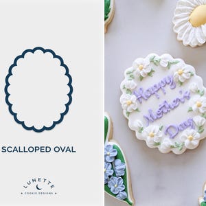 Scalloped Oval Plaque Cookie Cutter