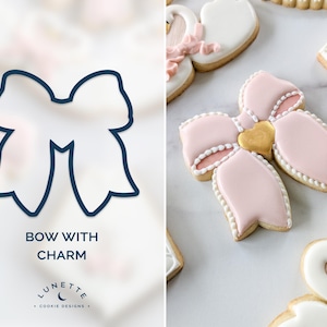 Bow with Charm Coquette Cookie Cutter