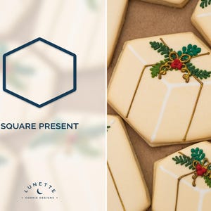 Square Present Cookie Cutter