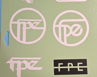 Adesivos de vinil "FPE" inspirados no Twenty One Pilots: Decalque à prova d'água