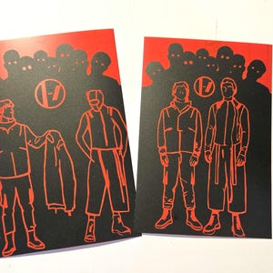 Op Twenty One Pilots Breach-tijdperk geïnspireerde vinylstickers, vinylstickers, zelfklevend, waterdicht, weerbestendig, stickers, TØP-stickers