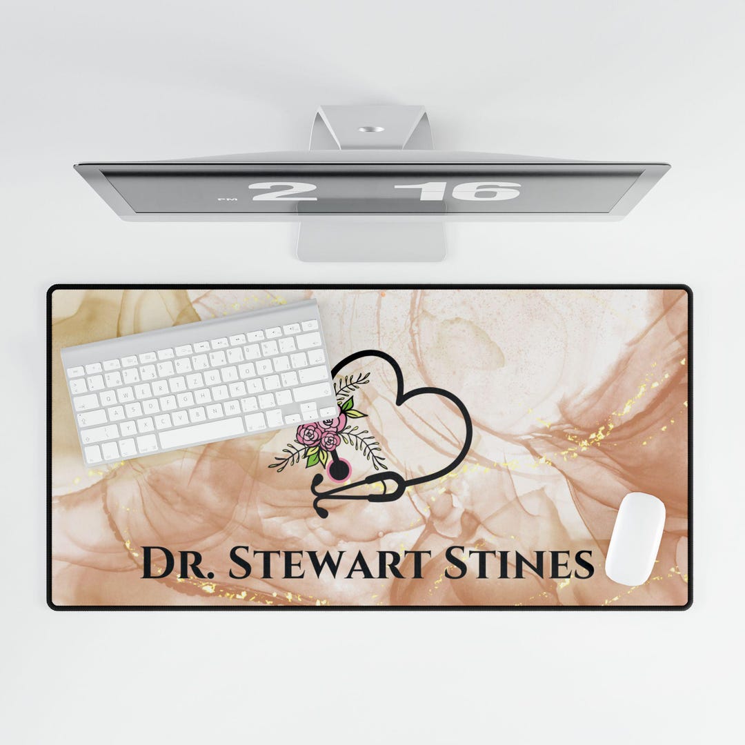Personalized Desk Mat Doctor Inspired Desk Mat Office Desk Mat Gift ...