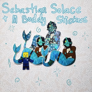 Sebastian Solace and Lil Buddy Stickers | Roblox Pressure
