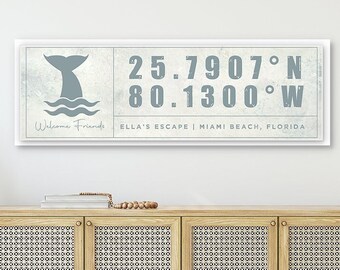 Coordinates Nautical Beach House Decor Canvas