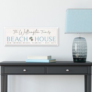 Personalized Beach House Sign, Custom Coastal Decor image 9